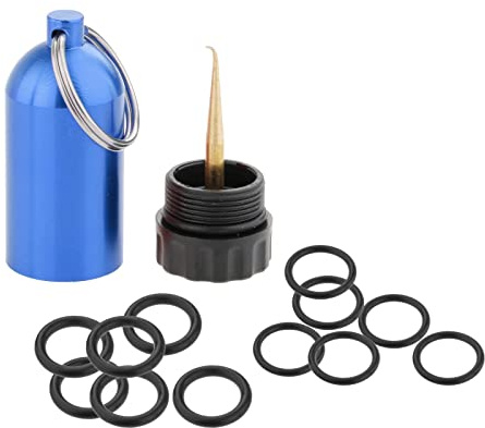 Harilla Mini Scuba Diving Tank Zylinder Flasche mit O-Ringen Schlüsselanhänger Tauch Aluminiumlegierung Reparatursatz Ersatz