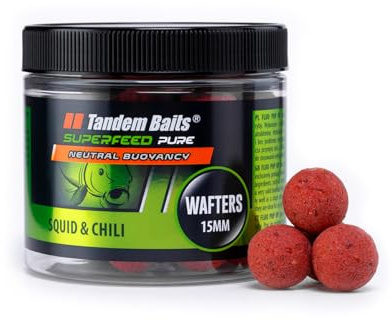 Tandem Baits SuperFeed Pure Wafters Gamberi Salti | Pop-ups | Carpfishing Accessori | Alimentatore per la Pesca Carpa | 15mm 70g