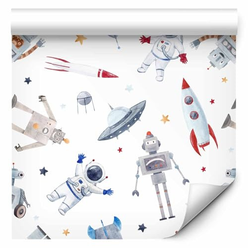 murando - Fototapete selbstklebend Weltall Kosmos Rakete, Schlafzimmer | Selbstklebend ohne Kleister, Full HD Druck, ideal fürs Wohn- oder Schlafzimmer, schnelle Montage, lichtbeständig, geruchsfrei