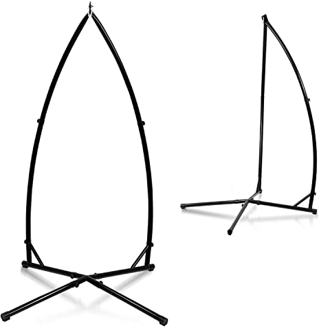Joparri Hängesessel Gestell Outdoor Hängestuhlgestell aus Metall, bis 150kg Hängesitzständer (L x W x H) 110 x 110 x 215cm, für Garten, Terrasse, für alle Arten von Stühlen