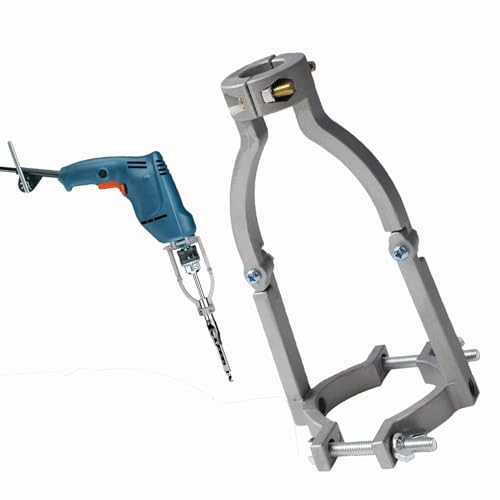 Roadtime Adaptador de broca de agujero cuadrado para taladro de banco o taladro de mano, abrazadera de soporte de mortaja de diámetro entre 38 mm y 55 mm, soporte de fijación para taladros cuadrados