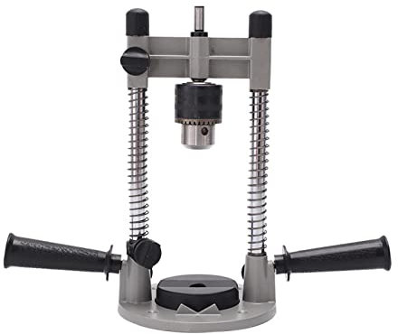 Fonowx Floor Drill Press Stand Multi Angle Drill Guide Attachment Alloy for 1/2in 1/4in and 3/8in
