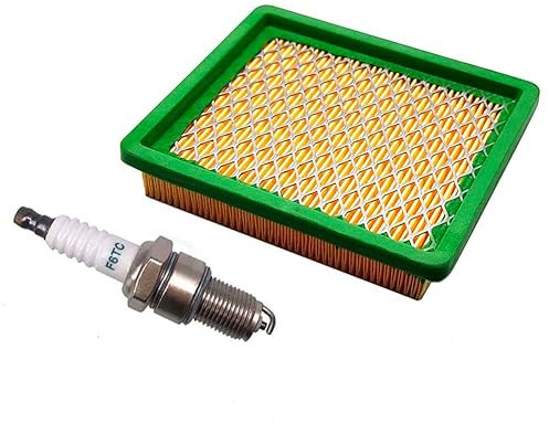 Luftfilter mit Zündkerze für Hecht 8101 Hecht 546SX 546SXW 547 553SX 746R 761R, FX-RM4639 FX-RM5196 eS, Scheppach MS196-51E Rasenmäher