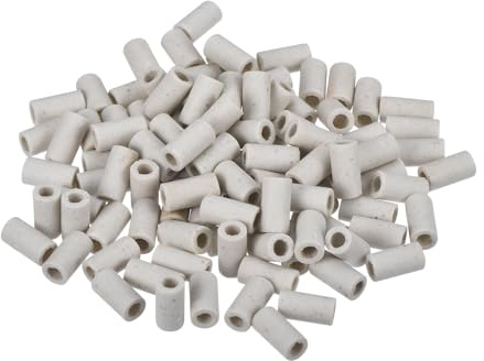 QUARKZMAN Tube en Céramique Isolé pour la Protection des Faisceaux de Fils Électroniques, Isolation Thermique, 3x5x10mm, Lot de 150