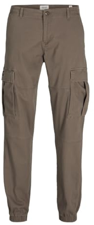 JACK & JONES Jpstkane Jjjonnie Cuffed Cargo Pantaloni, Morel, 31 W/32 L Uomo