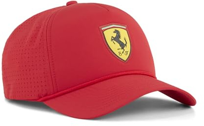 PUMA Erwachsene Ferrari Race Trucker Cap OneSize, Rosso Corsa Red