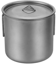 VKEID Camping Becher Titanbecher, einlagiger Becher, faltbar, tragbar, Wasserbecher, Picknick im Freien, Campingbecher, Reisebecher for Tee und Kaffee(550ml)