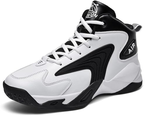 Scarpe da Basket alla Moda da Uomo, Scarpe Sportive Resistenti all'Usura All'aperto, Scarpe da Allenamento per Ragazzi(42 EU, Q2)