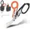 Aohuyergai 6-in-1 Rettungsschere Klappbar Trauma Schere Multitool für Rettungsdienst, Outdoor Campingplatz Abenteuer Notfallmesser Edelstahl，Gurtschneider & Glasbrecher (Mit Schutzhülle)