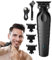 Krmoau Hair Trimmer for Men, Electric Hair Trimmer - Professional Body Razor Hairdresser Groomer, Quiet Powerful Men's Care Kit, Electric Hair Protector for Beard, Body, Face