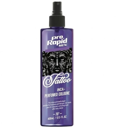 Pro Rapid Tattoo Inca – 03 efter Shave Perfumed Cologne 400 ml – fräsch och vård för din hud