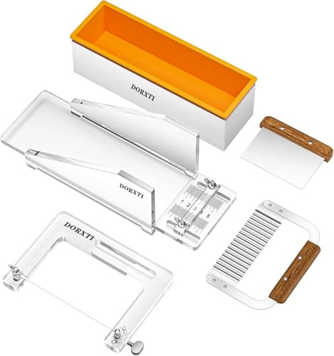 DORXTI Premium akryl tvålgjutning kit - gör precisionssålar med professionella formar för skärning och form