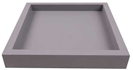 Square Clay Plant Stand & Water Tray - Durable Plant Saucer for Indoor/Outdoor Use, Ideal for Living Room & Garden - Versatile Pot Base & Drip Tray for Houseplants