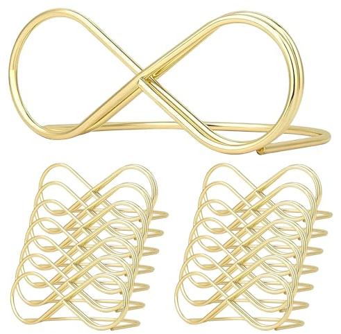 Jicyor 15 Stücktischkartenhalter，Menükartenhalter Gold Kartenhalter Tisch Ein Stil Tischnummern Hochzeit Metall Geeignet für Hochzeiten und Geburtstage
