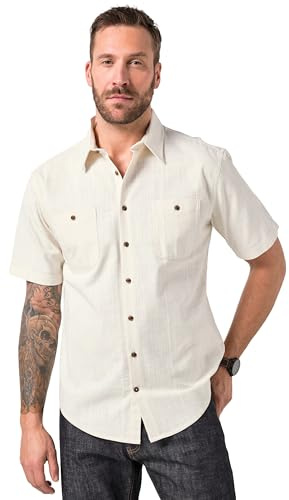 JP 1880 Jp1880 Hemd, Halbarm, Struktur, Kentkragen, Modern Fit, BIS 8 XL Chemise Homme (Lot de 1)