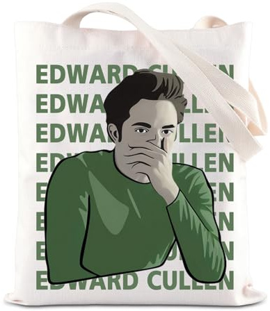 ZJXHPO Twilight Movie Merchandise Tote Bag Vampire Movie Lover Gift Edward Character Shoulder Bag Forks Washington Gift For Fans