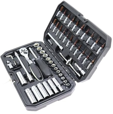 Steckschlüsselsatz 53 Teile/schachtel 1/4 Zoll Ratsche Schraubendreher Stick Buchse Set Spanner Für Fahrrad Motorrad Auto Reparatur Werkzeug Set