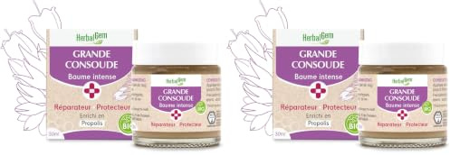 HERBALGEM - Grande Consoude - Baume intense - Protecteur réparateur - Bio - 30 ml (Lot de 2)