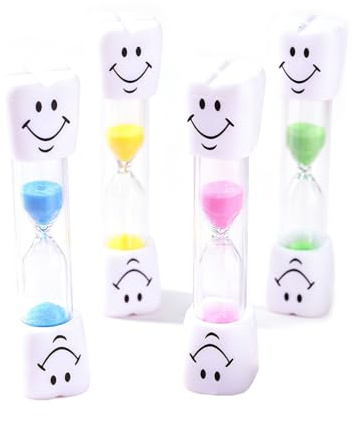 Lot de 4 Sablier 3 Minutes Minuteur Visuel en Couleurs Vert Jaune Bleu Rose | Chronometre, Cuisine, Cuisson, Brossage, Time, Timer, Decoratif, Hourglass, Gestion, Temps, Outil, Pratique, Qualite