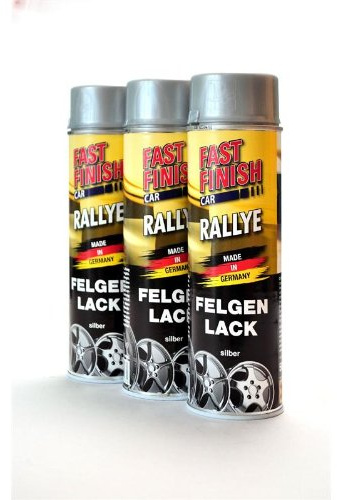 Dupli-Color Fast Finish CAR Rallye 1K AUTOLACK FELGENLACK Silber 3 x 500 ml 292842/3
