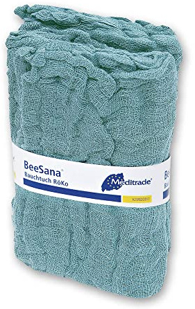 Meditrade 1618 Beesana Bauchtücher mit Röko-Chip, 6-Fach, Unsteril, 45 cm Länge x 45 cm Breite, Weiß (20-er pack)
