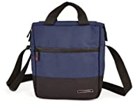Bolsa Térmica Porta Alimentos 6,5 l - Lunch Bag Grande 24 x 11,5 x 27 cm, Bolsa Trabajo con Efecto Nevera Capacidad para 2 Taper, Nevera Portátil para Comida, Oficina, Pícnic, Camping, Azul Marino