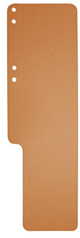 Exacompta archivos colas hechas de cartón reciclado, de color naranja