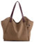 LOSMILE Femmes Sacs à main Toile Sacs portés main Sacs portés épaule Sacs bandoulière Sacs de plage Cabas décontractés (marron)