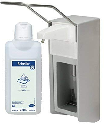 Medi-Inn Wandspender 500 ml Aluminium Langer Armhebel + Bode Baktolin Pure Waschlotion 500 ml