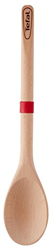 Tefal Ingenio K23005 Holz-Löffel, braun/rot, 38.4 x 9.2 x 2.7 cm