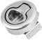 KIMISS Blocco del chiavistello-2 pollici in acciaio inox per barche Round Deck Hatch Flush Pull chiusura a scatto per yacht Marine Silver