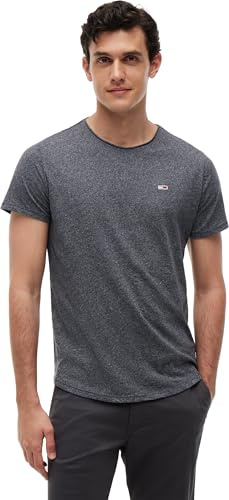 Tommy Jeans herr S/S stickade toppar, Twilight Navy, XXL