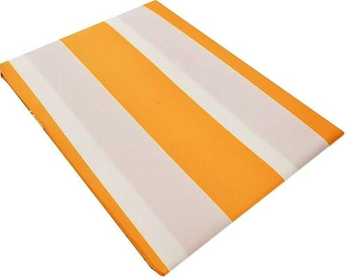 Tenda da Sole con Anelli per Balcone Veranda Tessuto Tempotest (L300xH290 cm, Bianco e Giallo)