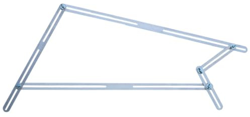 Karl Dahm® Winkelschablone mit 13 Aluschienen – Präzises Messen und Schneiden – Art.-Nr. 12183