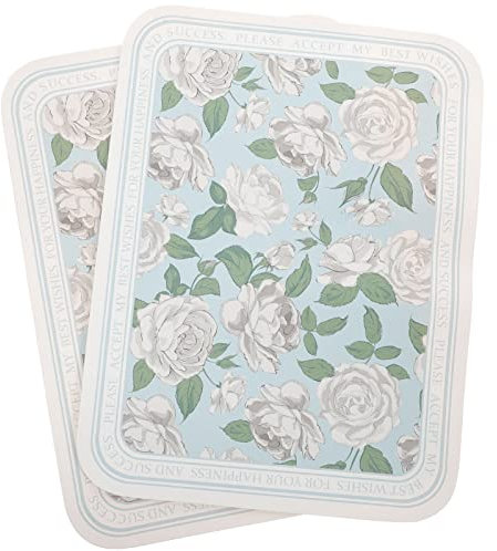 Abaodam 2st Westliches Tischset Blumen- Krippenzubehör Küchentisch Tischdekoration Für Das Esszimmer Kaffeezubehör Tischsets Für Die Küche Blumendekor Schüler Verbrühungsschutz Leder Cafe