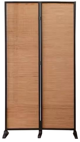 Paraventi Pannelli Divisori 180 200 Cm Divisorio Extra Alto E Largo, Divisorio Spaziale In Bambù Porta Temporanea Per Interni Per La Privacy Con Telaio E Base In Legno, 100 150 200 250 300 Cm Di Lungh