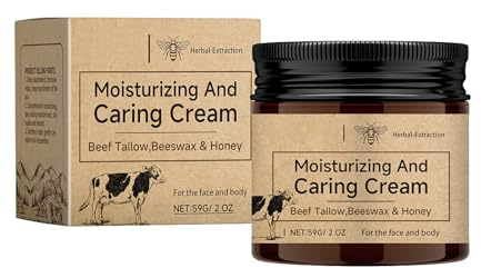 Crema Viso Rassodante Idratante Al Sego, Lozione Naturale Crema al Sego, Crema Idratante Viso Wrinkles Defense Beef Tallow Per Donna, per la Cura Della Pelle Viso e Corpo