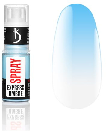Express Spray für Ombre Blue -5g- Nagelpuder Ombre Spray Nägel - Airbrush Powder Nageldesign - Nail Art Manikure Set - Erstellen Design Gelnagel Spruhflasche Einfache Anwendung