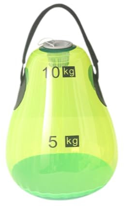 Fenteer Wassergefüllte Kettlebell, Reise-Kettlebell, Wasser-Kettlebell, Fitness-Gewicht, Krafttraining zum Gewichtheben für Anfänger, Grün 5kg