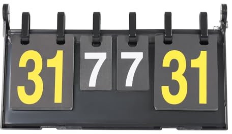 Anzeigetafel Dart Zähler 4-Stellige Tragbare Flip-Anzeigetafel, Multifunktions-Anzeigetafel für Indoor- Und Outdoor-Sportarten, Tischtennis Zubehör 40 * 21 * 21cm