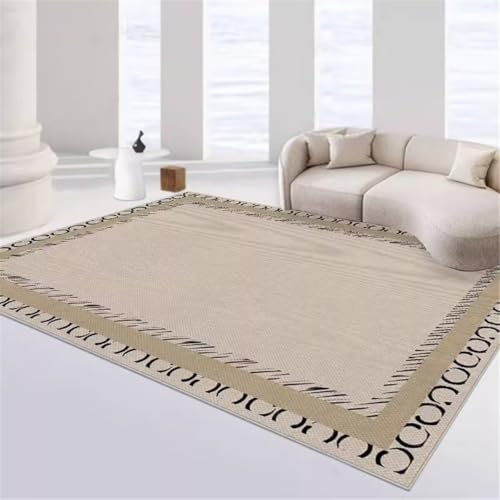 Kunsen Outdoor Rug glastisch Wohnzimmer Grau Unregelmäßiges Geometrisches Design Rechteck Waschbar Grau 300X400CM