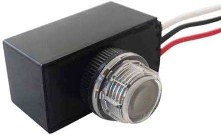 LoveDeal Photoelectric Switch DC 12V 10A, Dusk to Dawn Sensor Light Switch, Auto On Off Photocell, Automatic Light Control for Outdoor, Stree Lights, LED Bulbs