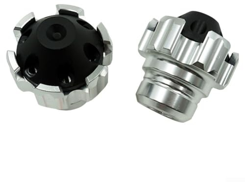 Protector de marco de motocicleta contra golpes de aleación de aluminio, protección contra caídas, almohadilla anticolisión para adaptarse a la mayoría de bicicletas, par, amarillo (plata)