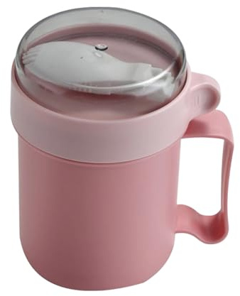 Tazze Per Zuppa Microonde - Bicchiere Portatile Da Colazione | Contenitore Alimentare Per Zuppe, Latte, Noodles | Ciotole Con Manici | Per Scuola Ufficio Esterni Casa Picnic Campeggio Palestra