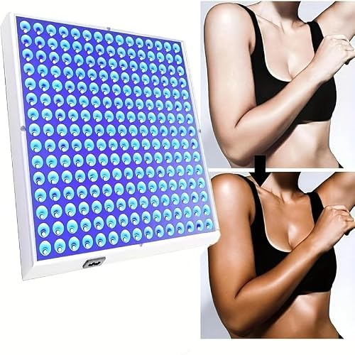 Tanning lamp, a Tanning lamp Equipped with 225 LED Light Beads, Facial sunbed Device, Foldable and Adjustable Stand and Hook, Household Facial Tanning Device, Suitable for the Whole Body and face | This sunbed lamp can help you quickly enhance your natural skin tone.
