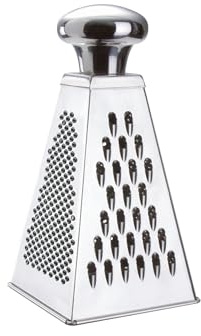 Küchenprofi Reibe-1004402800 Silber One Size | Grob-, Fein-, Kronenreibe, Gurkenhobel, rostfreier Edelstahl, vielseitig einsetzbar, für Gemüse, Käse und Obst