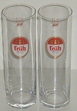 2 Stück Früh Kölsch Gläser 0,2l