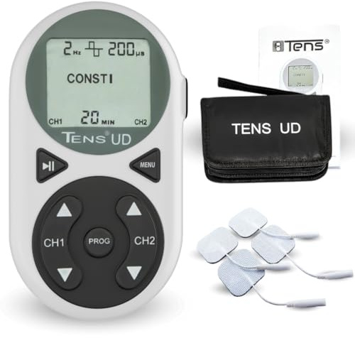 Tens Electroestimulador Analgésico Digital 10 programas TENS para Alivio Dolor de Espalda, Artrosis, Tortícolis, Artritis, Ciática, Lesiones Deportivas, Tensión Muscular, Postoperatorios