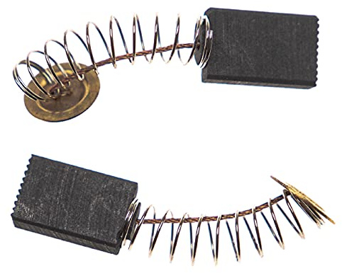 vhbw 2x escobilla de carbón Compatible con Worx WX333 | herramientas + resorte - 17 x 11 x 5 mm