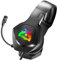 Gaming Headset for PS4, PS5 Xbox One, PC, Mac, Laptop, Headset with Microphone, RGB LED Light, Bass Surround, Soft Earmuffs (Black)